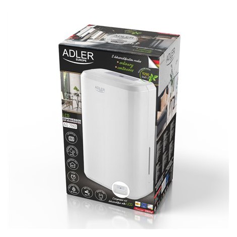 Adler | Compressor Air Dehumidifier | AD 7861 | Power 280 W | Suitable for rooms up to 60 m³ | Suitable for rooms up to m² | Wa - 2